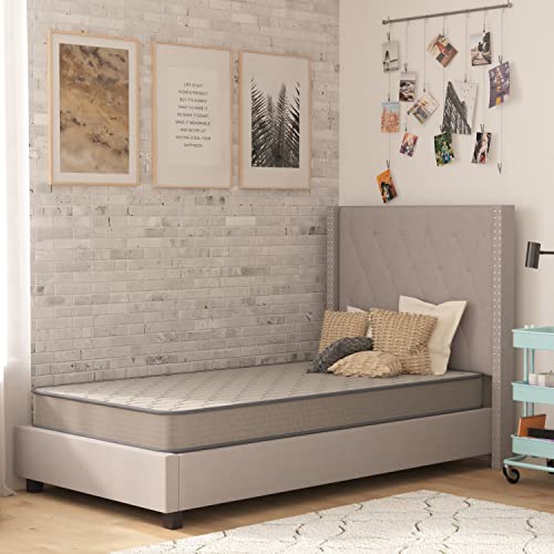Flash Furniture Capri Comfortable Sleep 6 Inch Certipur-Us Certified Spring Mattress, Twin Mattress In A Box #TOP28
