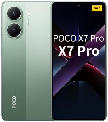 XIAOMI Poco X7 PRO 5G + 4G LTE (for Tmobile Mint Tello & Global) (256GB + 12GB) Ai 6.67" 50MP Gamers Phone NFC Dual sim Unlocked Model 2412DPC0AG (Green)