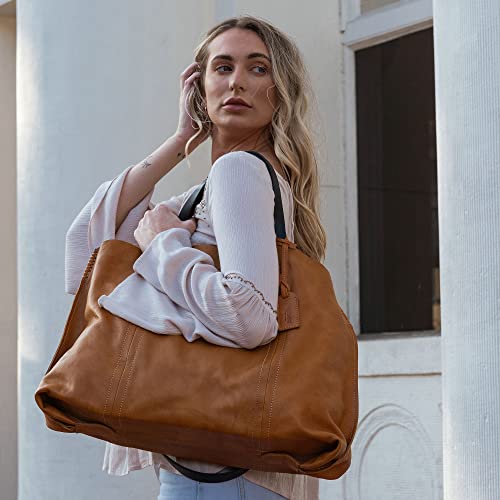 Image of OLD TREND Genuine Leather Forest Island Tote | Spacious Handbag with Removable Inner Pouches