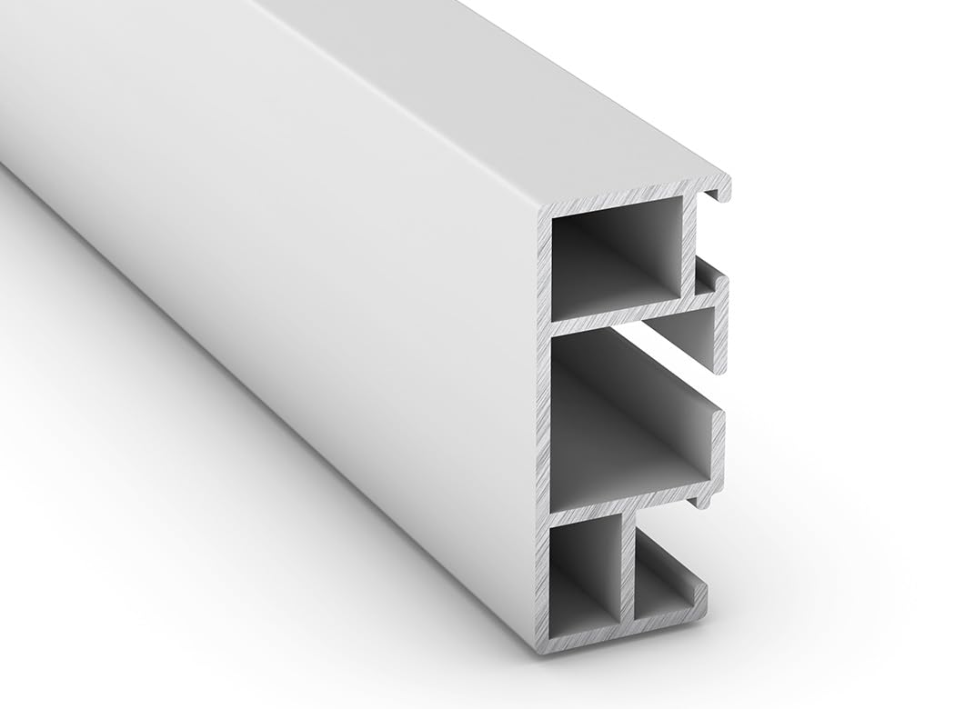 Premium Slim Fliegengitter für Fenster als Alubausatz mit Fiberglasgewebe - Profi Insektenschutz - 130 cm x 150 cm | weißer Rahmen