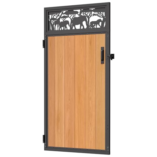 Bitals 3x6FT Fence Gate Frame Kit 201 Stainless Steel Anti-Sag