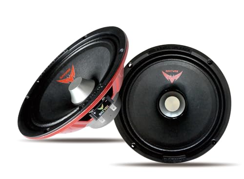 Haut-parleur de milieu de gamme pour système audio stéréo de voiture MX65S3 400W 16,5 cm noir