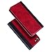 Produktbild Radoo iPhone 8/iPhone 7 Hülle, Premium PU Leder Handyhülle Klappetui Flip Cover Tasche Etui Brieftasche Lederbrieftasche Schutzhülle für Apple iPhone 8/iPhone 7 4,7" (Rot)