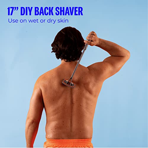 Bro Shaver 2.2. Back Shaver - Body Hair Trimmer For Men. Diy Back Shavers. 2 Shave Settings Wet Or Dry. Extreme Reach Handle. Mens Grooming Kit, Shaving & Hair Removal Products #TOP2