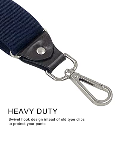 Image of Men's Suspenders with Swivel Hooks and Adjustable Braces, Suitable for Heavy Duty, Big and Tall