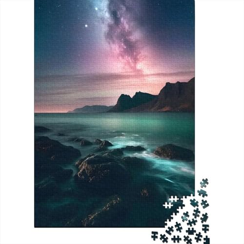Puzzle de 1000 piezas para adultos: alivia el estrés montando un paisaje nocturno relajante 1
