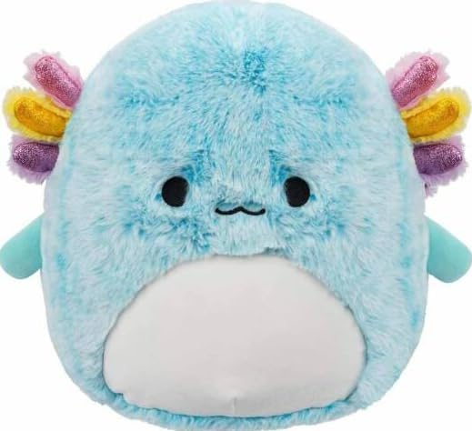 Squishmallow Irina Axolotl peluche FuzzAMallow de 30,5 cm rose douce