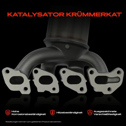 Frankberg Katalysator Benzin Vorne Kompatibel mit Polo Cordoba Ibiza III IV Fabia I II R.o.o.m.s.t.e.r Replace# 03E253020QX