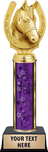 Crown Awards Horse Prizes, 11" Horse Kids Trophy, Customize with Your Own Engraving Prime