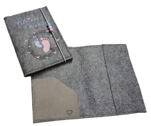 Mutterpass-Hülle Aus Filz – Robust & Praktisch Mit 5 Fächern Für Ultraschallbilder, Impfpass & Mehr | Geschenk Für Schwangere