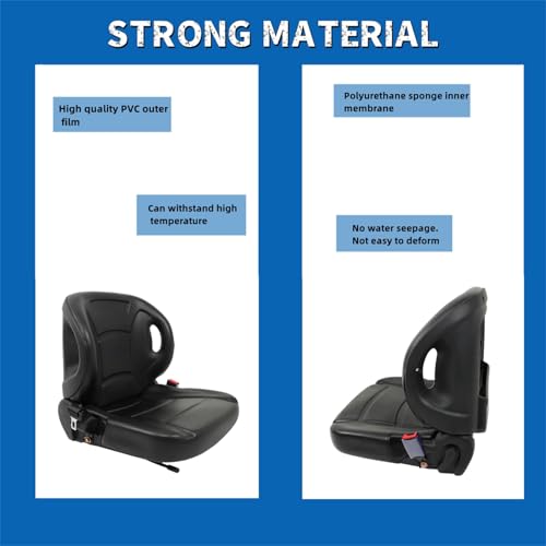 WFLNHB Universal Forklift Seat with Retractable Seat Belt Switch by WFLNHB - Used condition - Image 4