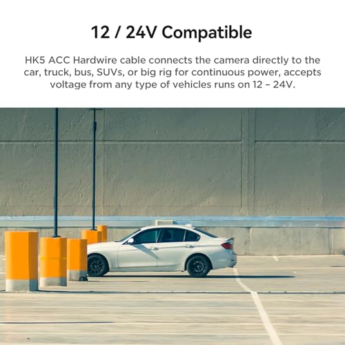Kit de cable duro USB-C para cámara de salpicadero VS1 VIOFO HK5 Acc modo estacionamiento 7