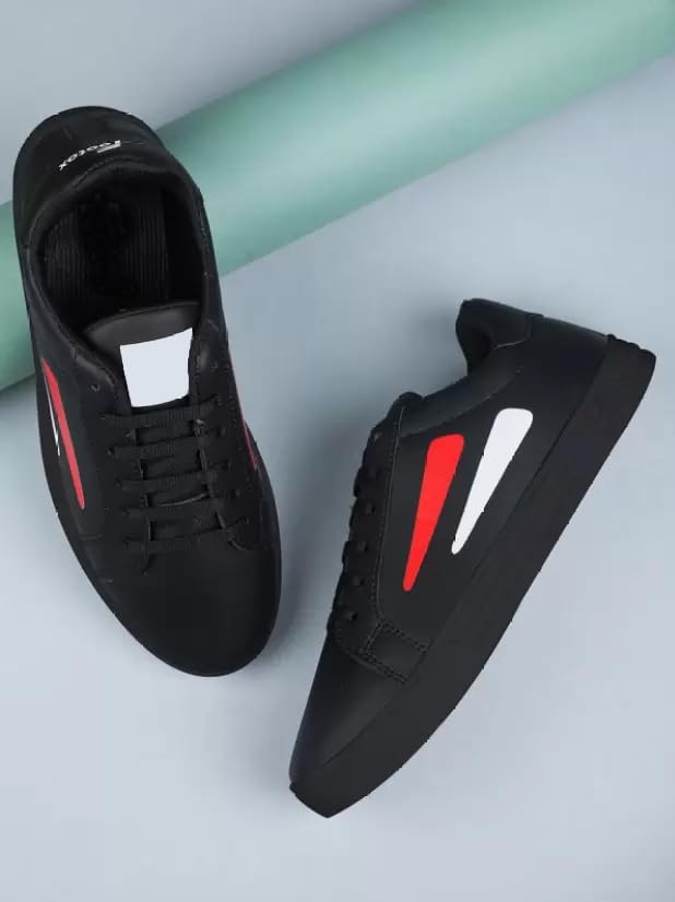 World Wear Footwear Stylish Casual Sneakers Sports Running Shoes for Men's-(Black-BAZR-9575-P) 2 41eCW9HWVOL