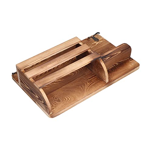 Estante montado en la Pared, Soporte de Almacenamiento de Madera Vintage Creativo Multiusos para Sala de Estar y Estudio - imagen 5