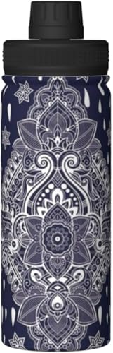 バンダナ柄 ペイズリー 水筒 真空断熱 保温 保冷 スポーツボトル 人気 ステンレスボトル スポーツ飲料対応 漏れない 直飲み530ml 男の子 女の子 おしゃれ 大人 子供 アニメ グッズ キャラクター プレゼント CX47a
