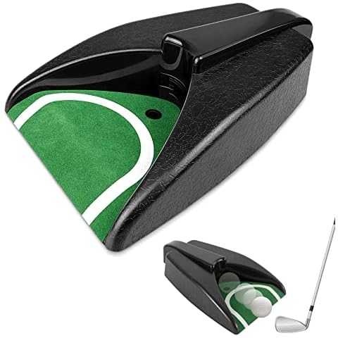 Golf Automatic Putting Cup, Golf Ball Automatic Putting Returning Machine, Golf Putting Practice Hole Putting Training Aid with AutoBall Return for Indoor Outdoor Golf Practice Cover