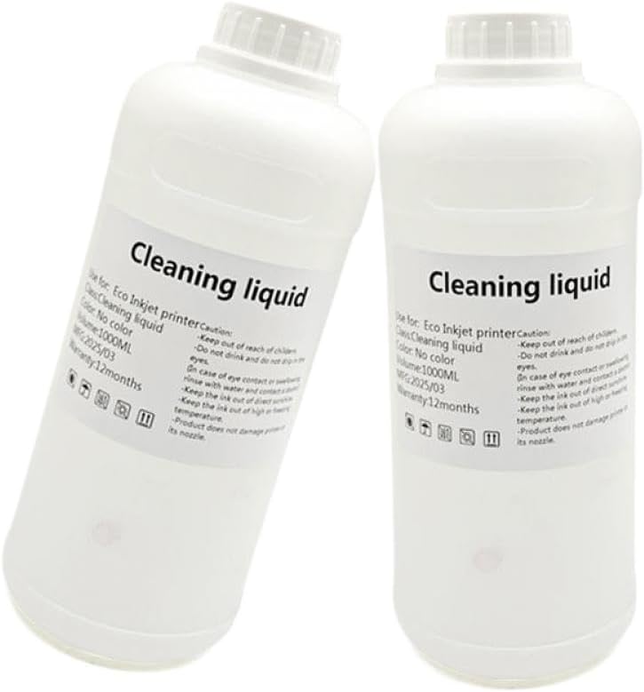 1000ML Eco Solvent Ink Cleaning Solution Compatible With Printer Heads Like Roland Mimaki Mutoh DX5 DX7 TX800 XP600 5113 I3200