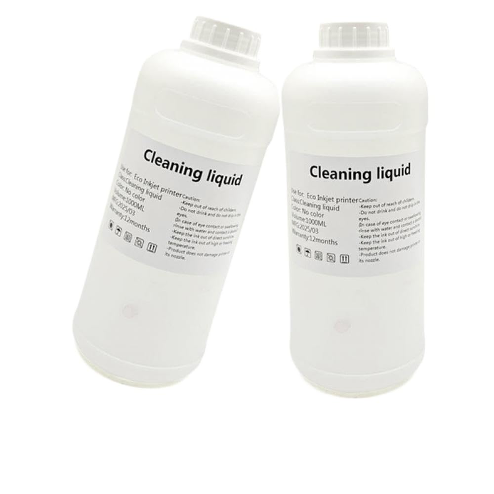 1000ML Eco Solvent Ink Cleaning Solution Compatible With Printer Heads Like Roland Mimaki Mutoh DX5 DX7 TX800 XP600 5113 I3200
