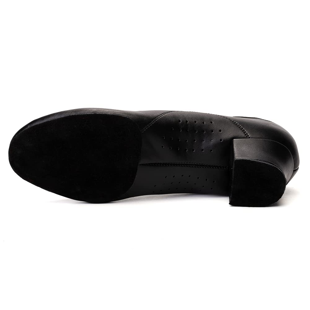 HIPPOSEUS Zapatos de Baile Latino para Niños y Hombres Zapatos de Suela Partida Zapatos de Baile de Salsa Tacón Bajo