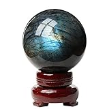 天然ラブラドライト スフィア ロック クォーツ クリスタル ボール - 癒しのオーナメント標本+台座 - レイキホームデコレーションボール,Diameter 1.6in 天然ラブラドライト スフィア ロック クォーツ クリスタル ボール - 癒しのオーナメント標本+台座 - レイキホームデコレーションボール,Diameter 1.6in