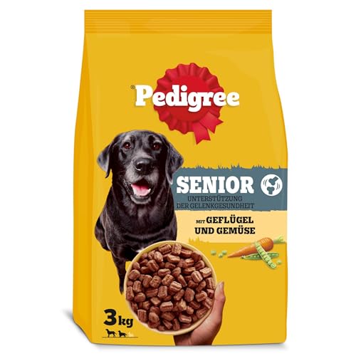 Pedigree Complete Senior Hundetrockenfutter mit Geflügel & Gemüse 3 x 3kg