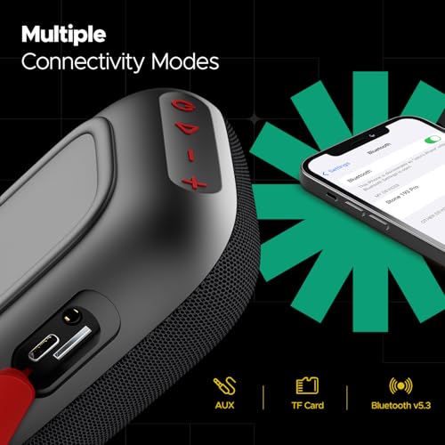 boAt Stone 193 Pro /190 Pro with 5W Signature Sound, Up to 12hrs of Playtime, TWS Feature, Built-in Mic, Bluetooth v5.3, AUX Port, TF Card... - Image 6