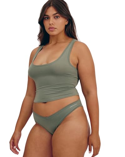 Organic Basics Women's Flex Tank Top, SeaweedMedium