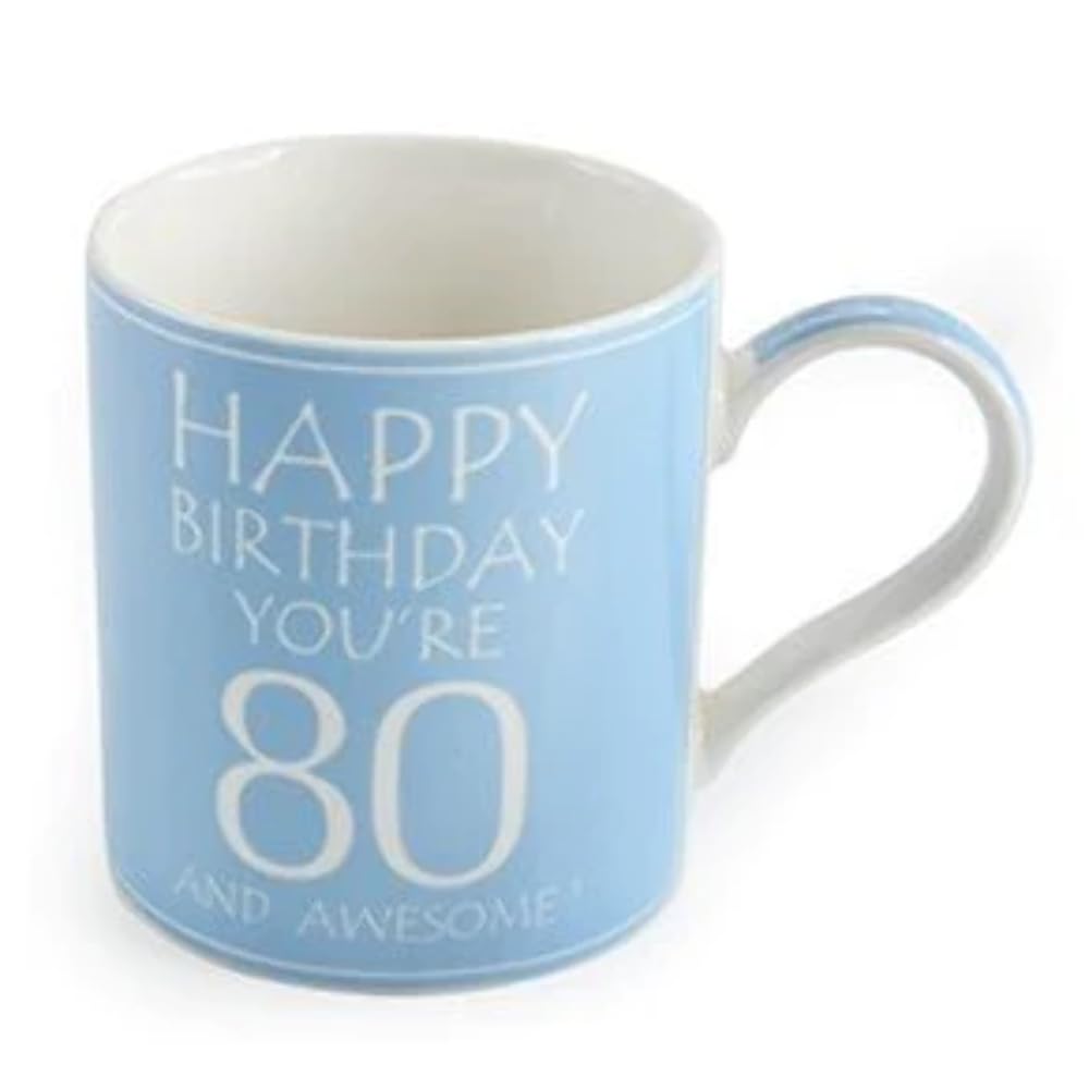 Lesser & Pavey Happy Birthday You're 80 And Awesome Mug