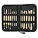 US Art Supply 14-Piece Pottery, Clay Sculpture & Ceramics Tool Set with Canvas Zippered Case