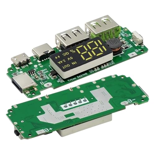 LED Dual USB 5V 2.4A Micro/Type - C USB Mobile Power Bank