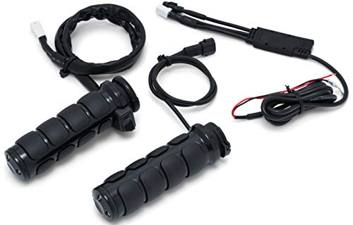 Poignées chauffantes ISO-Grips Kuryakyn 6473 noir brillant pour moto Harley-Davidson