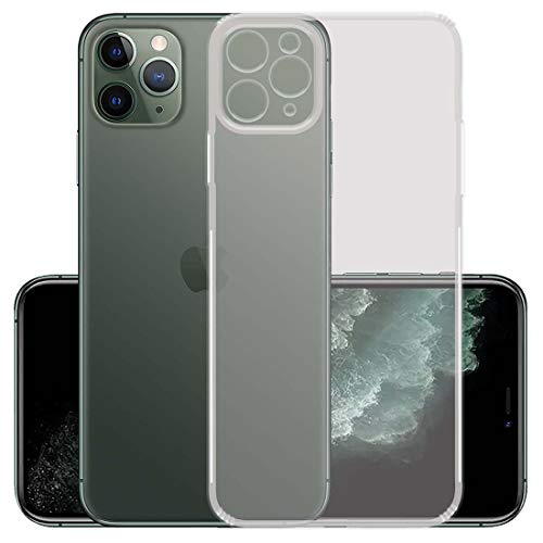 Image of Amazon Brand - Solimo Anti Dust Plug Mobile Cover (Soft & Flexible Back case), for Apple iPhone 11 Pro Max (Transparent)