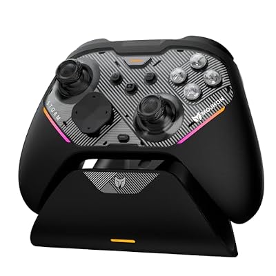 BIGBIG WON Storm(Gale2) Wireless PC Controller, Bluetooth Gaming Controller 2000Hz Polling Rate, Near-Zero Latency, TMR Sticks, Hall & Micro-switch Triggers, 16 Mechanical Buttons, 4 Customizable Back Paddles, for Windows PC/Switch 2/Switch/Android/IOS