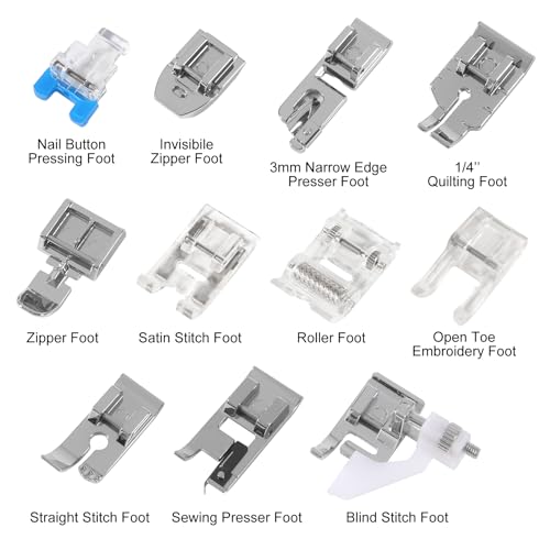 Set de 11 Pies Prensatela para Máquina de Coser miniatura 2