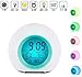 Produktbild Clock Netter Wecker Netter Wecker Hübscher Weck- Lichttemperatur Netter Wecker geeignet for Erwachsene Kinder führte Kleinkind Jugendliche Bunte Lichter und Melodie natürliche Musik