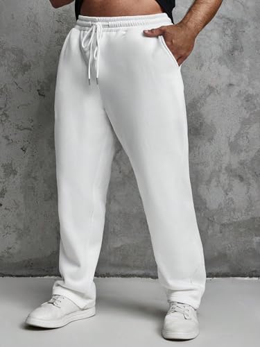 Image of dockstreet Men's /Unisex Open Bottom Drawstring Pure Cotton Stretchable Baggy Jogger Pants