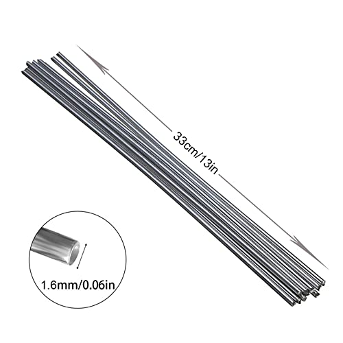 100Pcs Aluminum Welding Rods Easy Melt Aluminum Welding Wire Low Temperature 550℃(1022℉) Solution Flux Core Welding Rod Aluminum Repair Rods For Samll Projects #TOP2