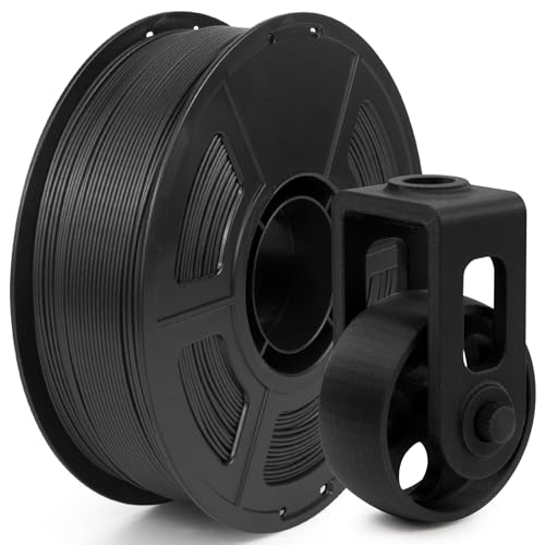 Image of IEMAI PAHT Carbon Fiber Nylon Filament 1.75mm Matte Black 1KG, Industrial PAHT-CF 3D Printer Filament Extremely High Temperature & Chemical Resistant, High Stiffness & Strength