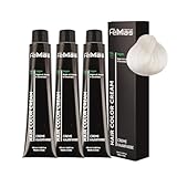 FemMas Haarfarbe 3x Spezial Blond Silber 12.12 I Creme Haarfarbe mit Arganöl, Keratin & Ceramiden I dauerthafte Haarfärbung oder Tönung für strahlende Farbergebnisse I 100 ml