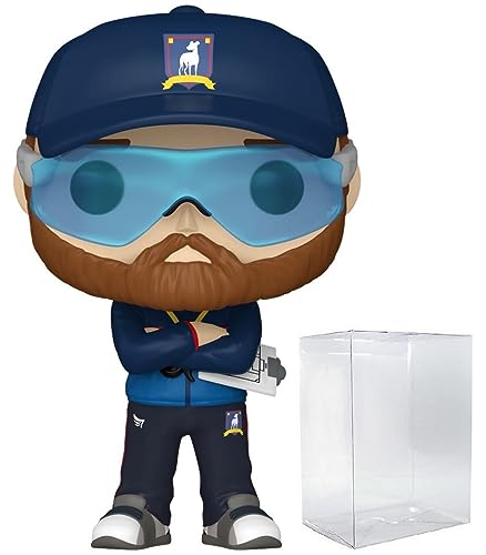 POP TV: Ted Lasso - Coach Beard Entertainment Earth Exclusive Funko Vinyl Figure (Bundled with Compatible Box Protector Case), Multicolored, 3.75 inches