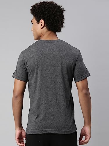 Image of Levi's Men Premium Soft Cotton Loose 026 Solid T-Shirt - V Neck, Short Sleeves with Side Branding (Pack of 1)