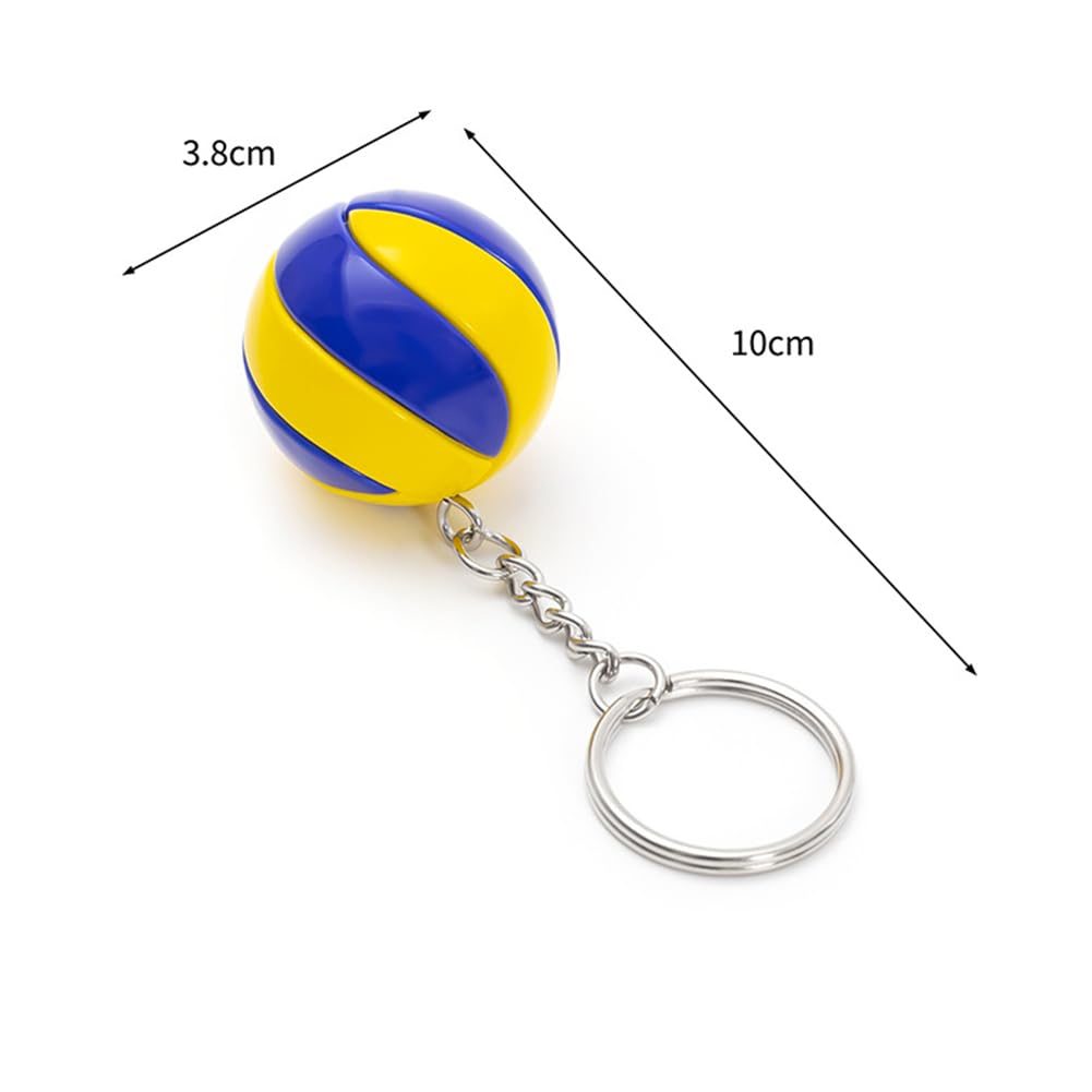 Pallavolo Portachiavi a Forma di Pallone da Pallavolo - Ciondolo Pallavolo Palla - Portachiavi Simpatici Regali di Compleanno Creativi per Amici