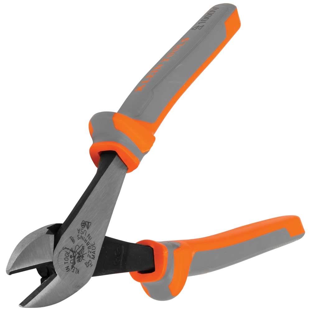 Klein Tools 2288RINS Klein Tools 2288RINS 1000V Izolowane szczypce ukośne, konstrukcja z wysoką dźwignią, noże hartowane indukcyjnie, 20 cali