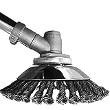 Cepillo Redondo para Desbrozadora de 6 Inch, Rotativo Disco de cepillo de Hierba Recortadora De Hierba Cortador Cabeza, Metal Cortacésped Bandeja De...