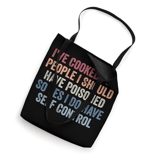 Bolsa tote divertida con estampado: 'I've Cooked For People I Should Have Poisoned' miniatura 2