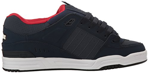 Image of Globe Mens Fusion Skate Shoes, Navy /Red, 14 M US