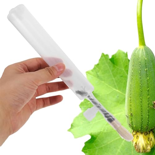 Vuggdt 植物花粉媒介ツール、花粉スプレーブラシ、人工授粉ブラシ、アプリコット多肉植物ポット苗チョークペン、花粉スプレーブラシ、ガーデンアクセサリー