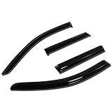 For Mit Outlander 2nd Gen 4pcs Tape-On Window Visor Deflector Rain Guard