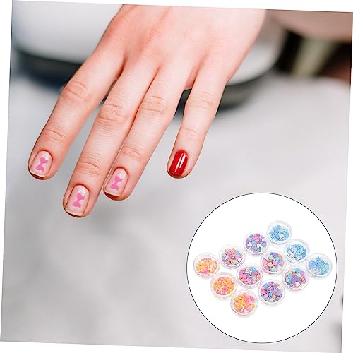 minkissy 36 Caixas Acessórios DIY Fatias De Arte De Unhas Kit De Capa De Telefone DIY Brilhos De Art