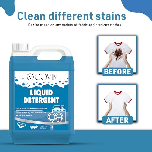 Image of GOVIN WASH Detergent Liquid for Washing Machine blue and pink combo pack of -2.